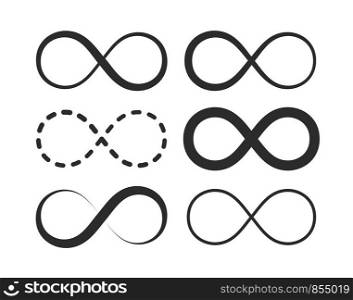 Infinity, eternity symbol. Premium quality vector illustration for your design.
