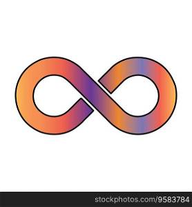 Infinity icon vector illustration symbol design.