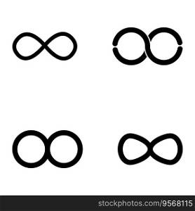 infinity icon vector template illustration logo design