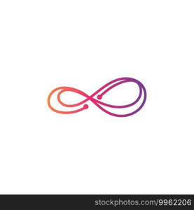 Infinity illustration logo template vector design