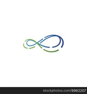 Infinity illustration logo template vector design