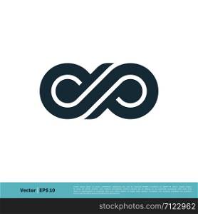 Infinity, Infinite, Endless Symbol Icon Vector Logo Template Illustration Design. Vector EPS 10.