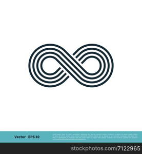 Infinity, Infinite, Endless Symbol Icon Vector Logo Template Illustration Design. Vector EPS 10.