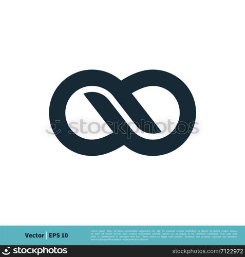 Infinity, Infinite, Endless Symbol Icon Vector Logo Template Illustration Design. Vector EPS 10.