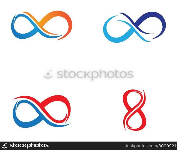 infinity logo and symbol template icons app