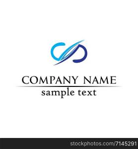 infinity logo and symbol template icons app design
