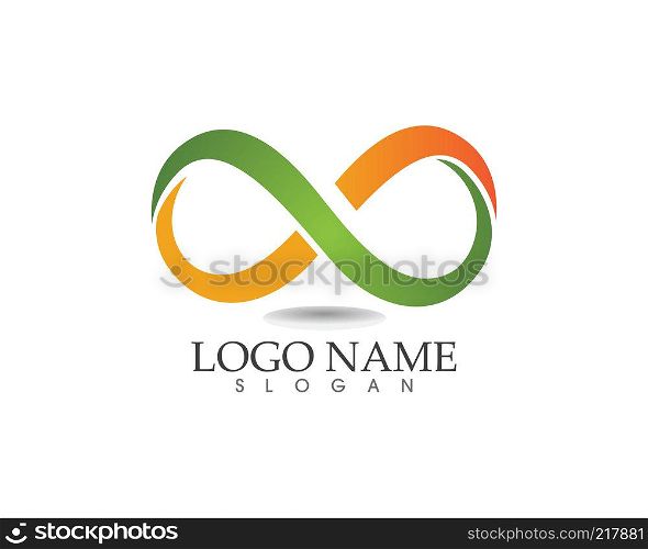 infinity logo and symbol template icons vector