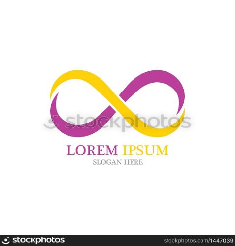 Infinity logo and symbol vector