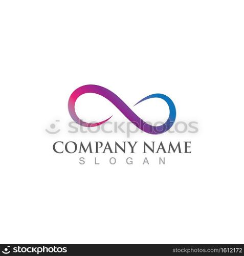 Infinity logo and symbol vector image