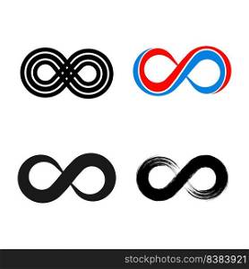 infinity logo icon vector illustration design