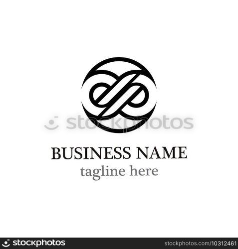 Infinity logo template vector design