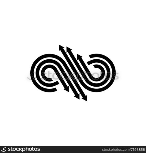 Infinity logo template vector icon design