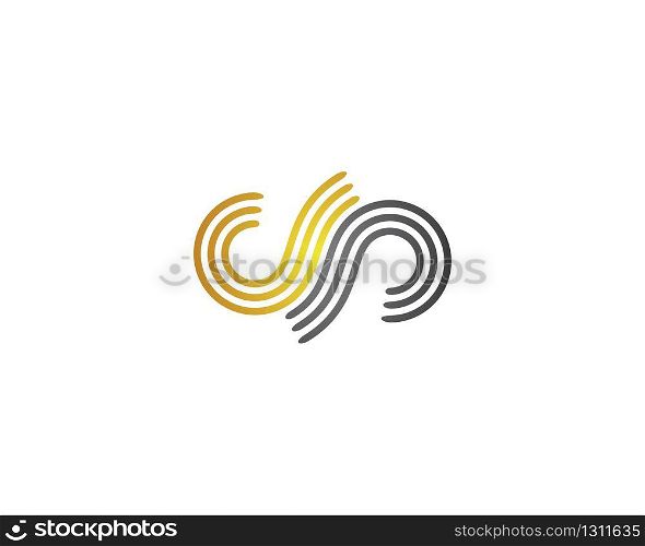 Infinity logo template vector icon illustration design