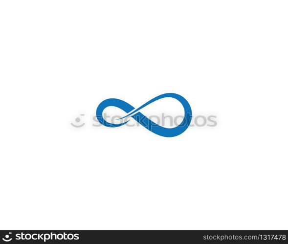 Infinity logo template vector icon illustration design