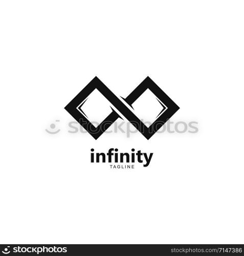 Infinity logo template vector icon illustration design