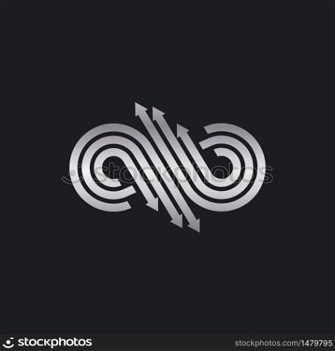 Infinity logo vector icon design