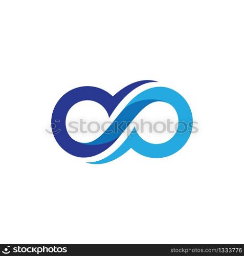 Infinity logo vector icon illustration design