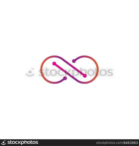 Infinity logo. vector illustration abstract design template.