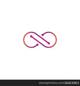 Infinity logo. vector illustration abstract design template.