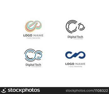 Infinity logo Vector template