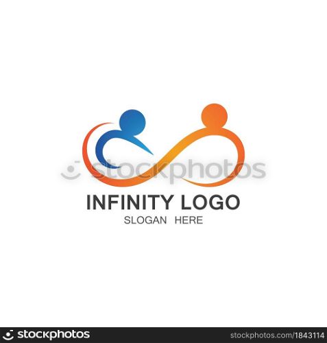 Infinity logos template vector icon