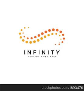 Infinity loop symbol logo icon design template. Vector color emblem sign.
