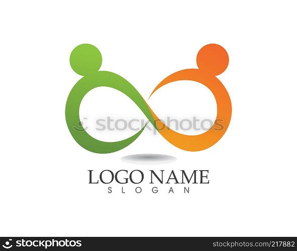 Infinity people logo health care