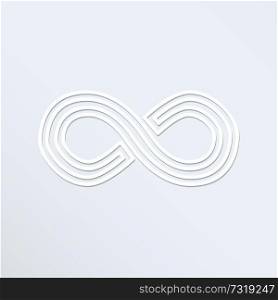 Infinity sign vector icon