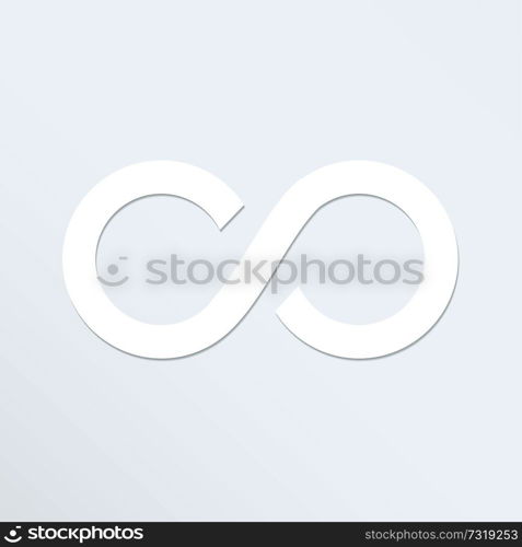 Infinity sign vector icon