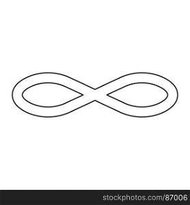 Infinity symbol icon .