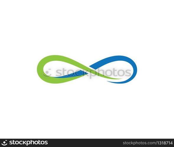 Infinity symbol vector icon illustration