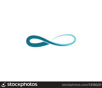 Infinity symbol vector icon illustration