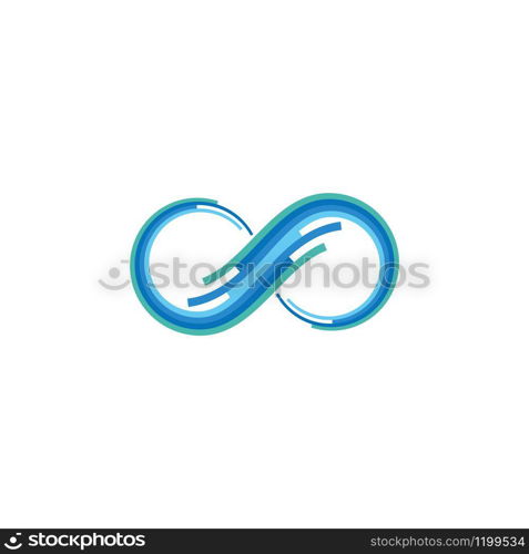 Infinity technology logo Vector template design