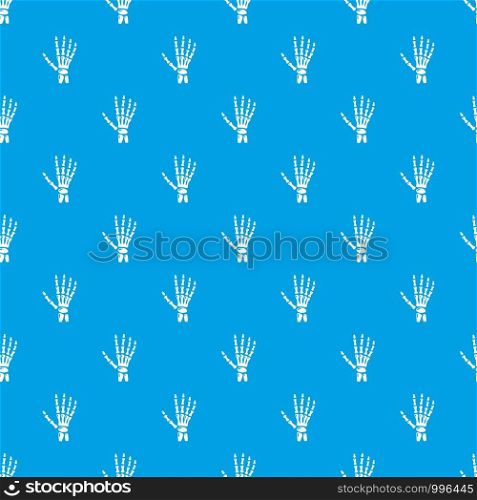 Inflammation of hand pattern vector seamless blue repeat for any use. Inflammation of hand pattern vector seamless blue