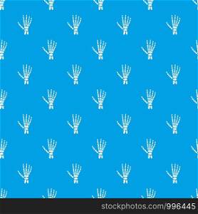 Inflammation of hand pattern vector seamless blue repeat for any use. Inflammation of hand pattern vector seamless blue