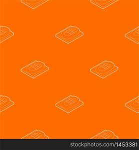 Inflatable boat pattern vector orange for any web design best. Inflatable boat pattern vector orange