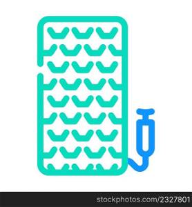 inflatable mattress color icon vector. inflatable mattress sign. isolated symbol illustration. inflatable mattress color icon vector illustration