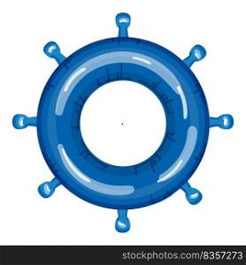 Inflatable wheel icon cartoon vector. Float pool. Summer pool. Inflatable wheel icon cartoon vector. Float pool