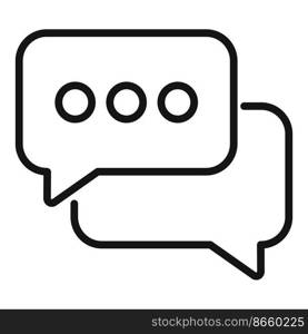 Info chat icon outline vector. Contact call. Customer support. Info chat icon outline vector. Contact call