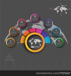 Info graphic modern, icon for website design, mobile app , Ui  user interface style 