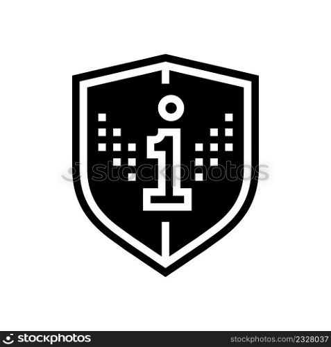 info protection glyph icon vector. info protection sign. isolated contour symbol black illustration. info protection glyph icon vector illustration