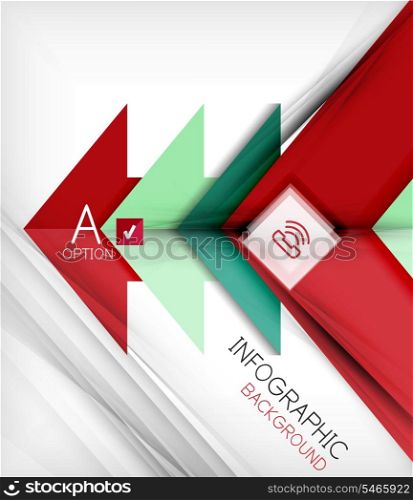 Infographic abstract background - arrow geometric shape. For business presentation | technology | web design