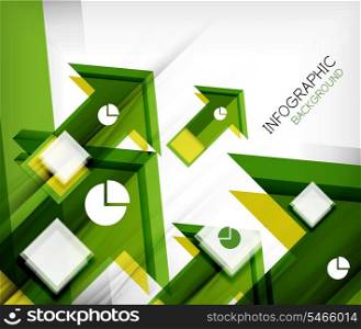 Infographic abstract background - arrow geometric shape. For business presentation | technology | web design
