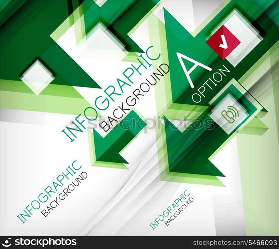 Infographic abstract background - arrow geometric shape. For business presentation | technology | web design