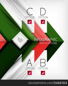 Infographic abstract background - arrow geometric shape. For business presentation | technology | web design