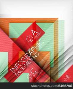 Infographic abstract background made of geometric shapes