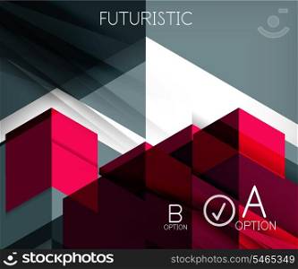 Infographic abstract background made of geometric shapes