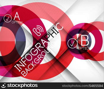 Infographic abstract background made of geometric shapes