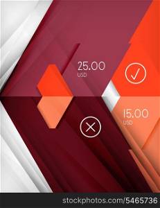 Infographic abstract background made of geometric shapes
