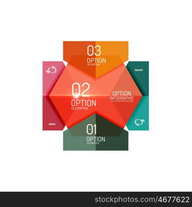 Infographic banner layouts. Infographic banner layouts with sample text. Business abstract templates for options and buttons
